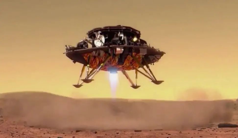 祝融号火星车成功驶上火星表面