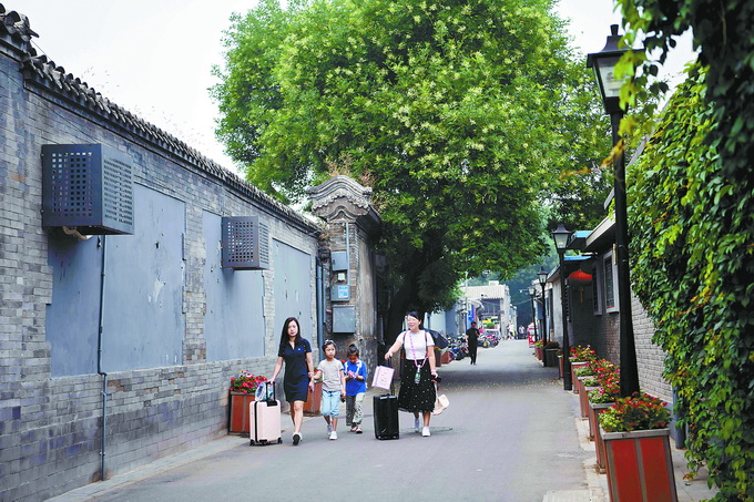 图为实现不停车的东四九条,雨儿胡同,甘雨胡同.