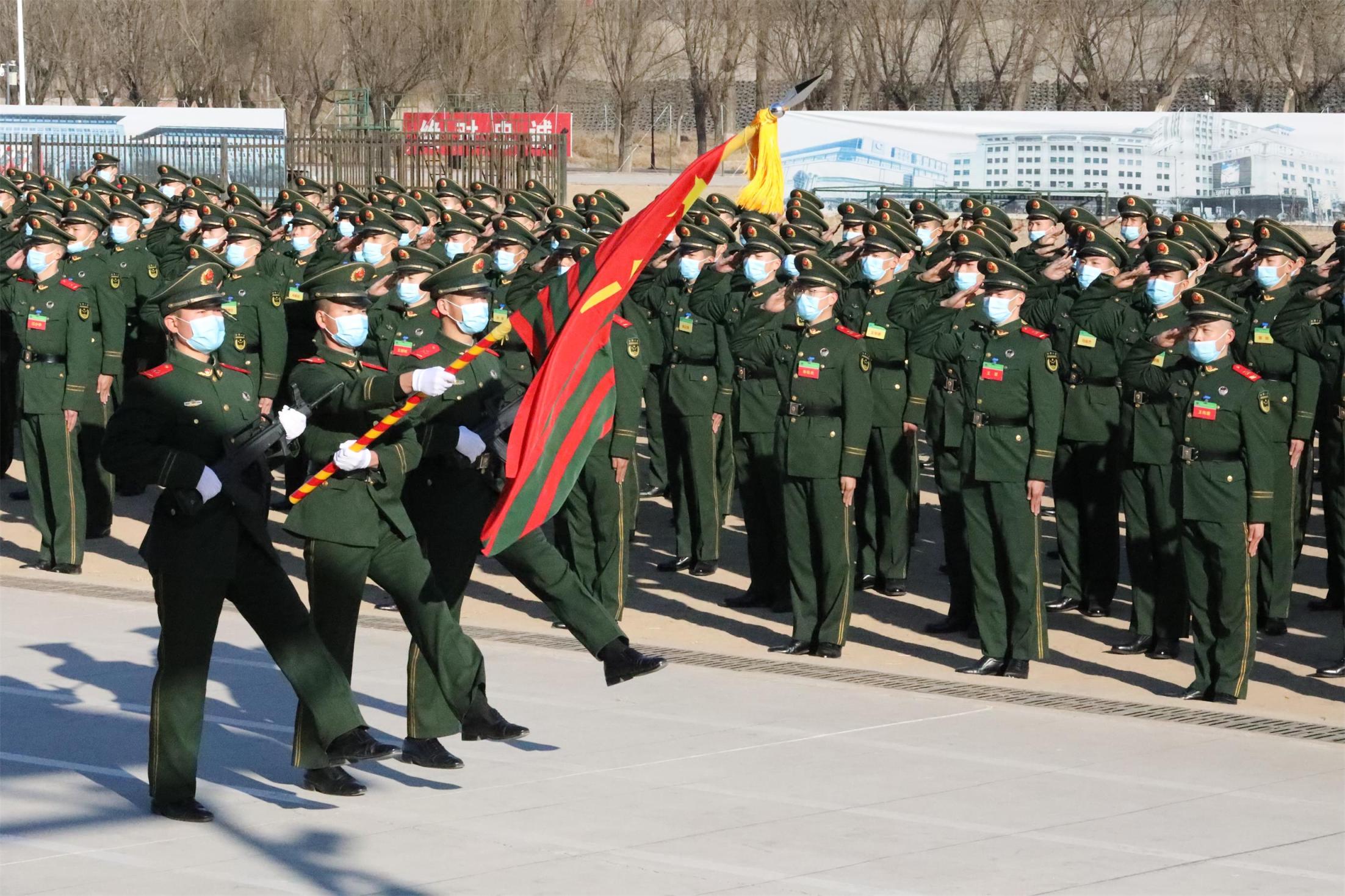 北京武警新兵图片
